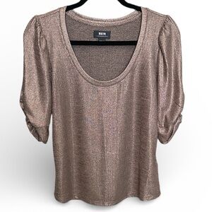 Maeve Lexi Shimmer Metallic Top